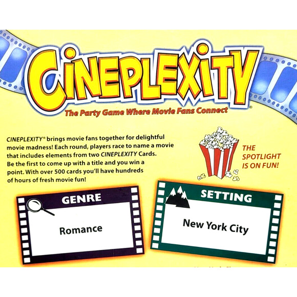 Cineplexity Party Game Where Movie Fans Connect Teens to Adult COMPLETE - Picture 4 of 9